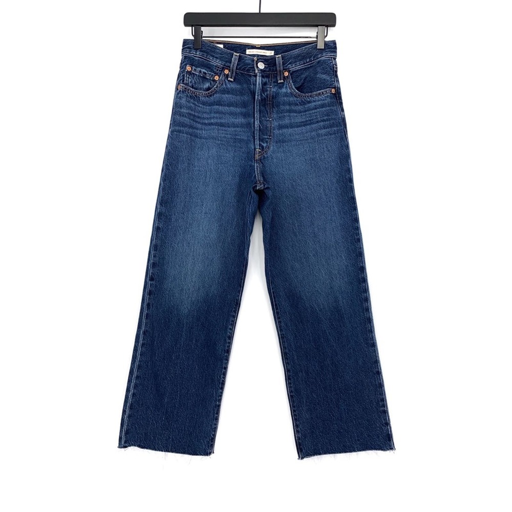 LEVI'S Premium Ribcage Straight Ankle Jean Blue Denim 27